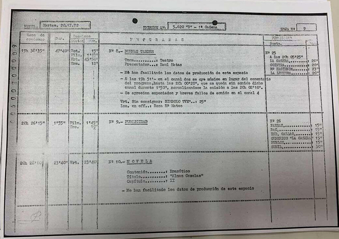 Parte de emisión TVE el 20-06-1972_02