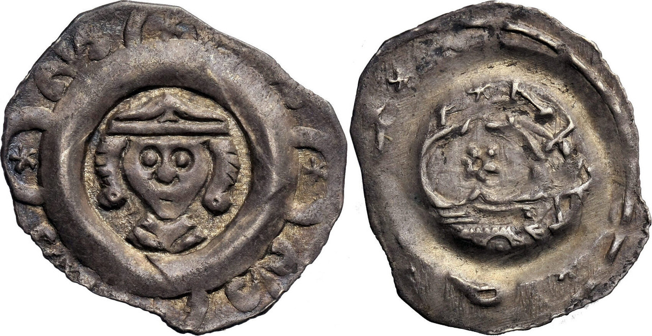 Pfennig de Luis II el Estricto (Núremberg, 1268-1273). 3709-4021044-a-c