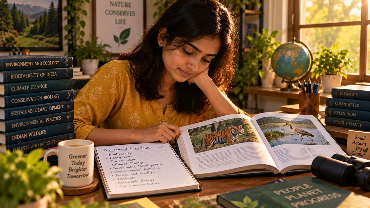 Environment and ecology notes covering national parks tiger reserves Ramsar and UNESCO sites for competitive exams