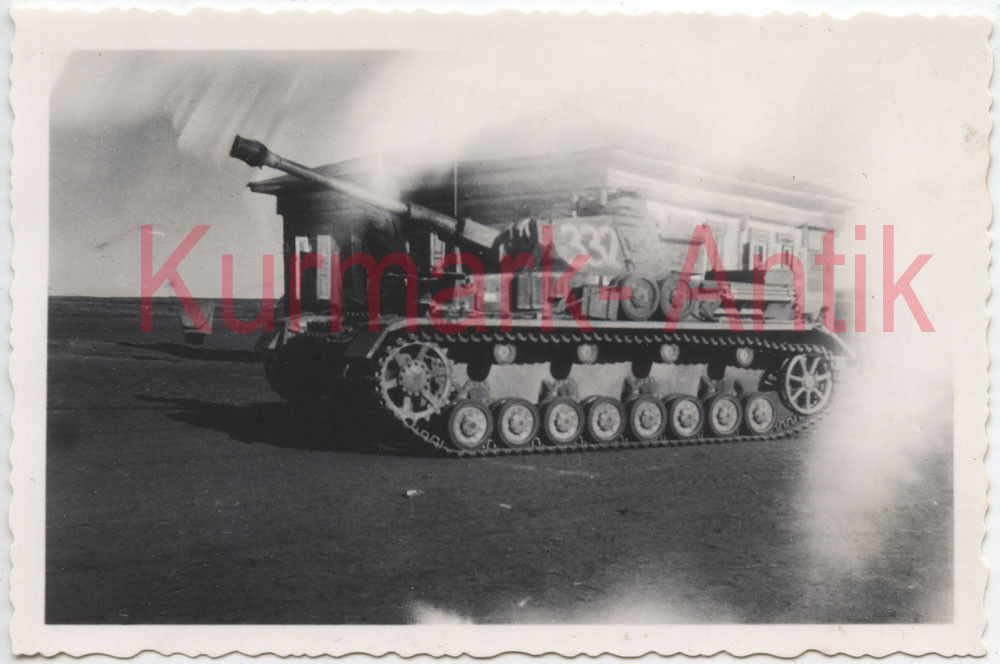 Foto Wehrmacht Panzer IV Russland Front mit großer Kennung Numme