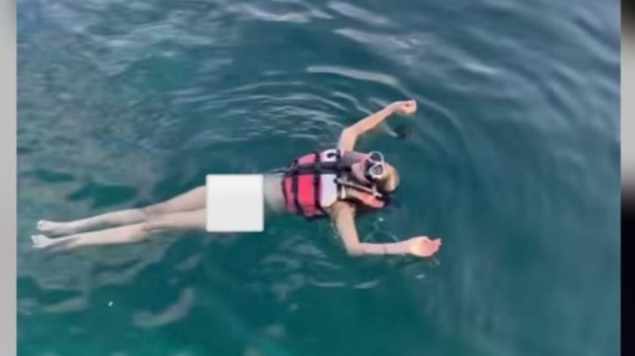 Momen seru anya Geraldine saat sedang liburan di Labuan Bajo.