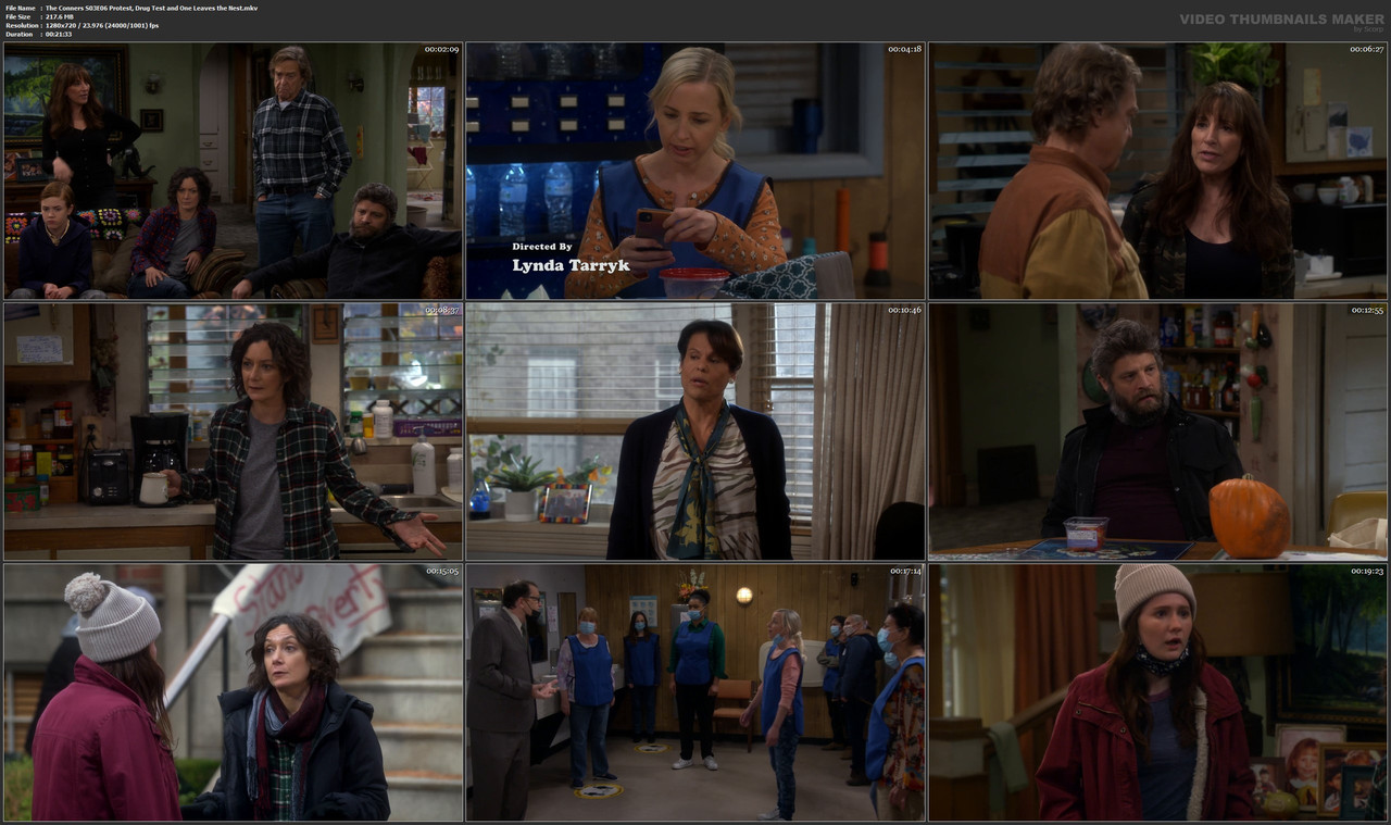 The Conners S03E06 Protest, Drug Test and One Leaves the Nest.mkv