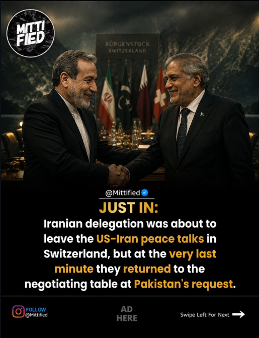 Major Diplomatic Breakthrough: Pakistan Mediates US-Iran Peace Talks in Switzerland
