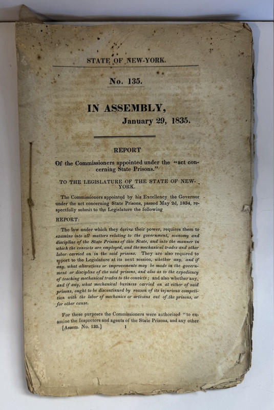 New York in Assembly January 29, 1835