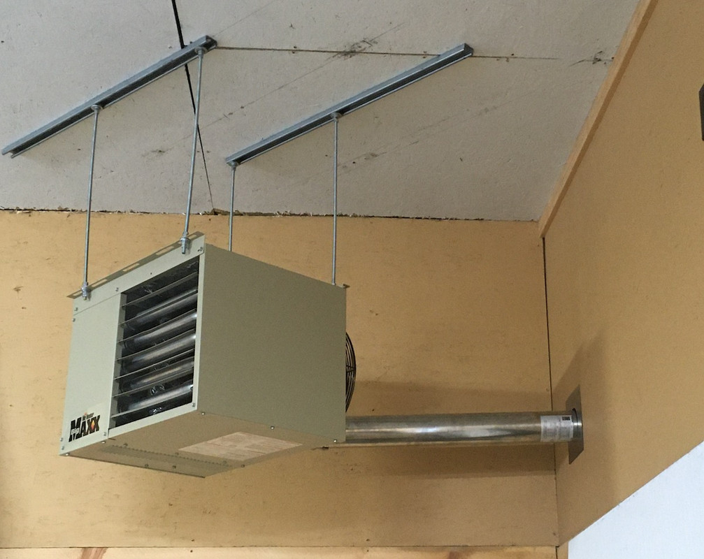 Hung and Vented an 80,000 BTU Mr. Heater - Got a Few Questions | The Garage  Journal