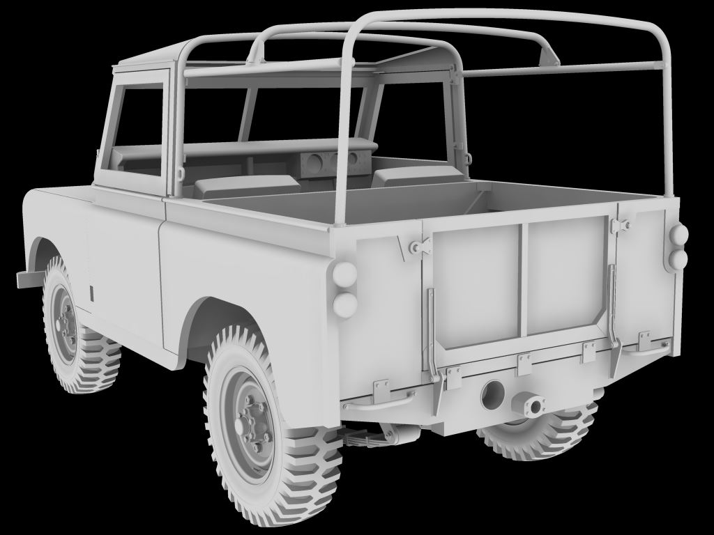 35th Scale Land Rovers Models Design for 3D Printing. - Work in ...