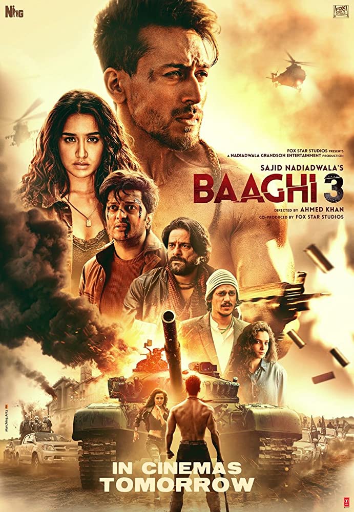Baaghi 3 (2020) Hindi Movie 480p WEB-DL x264 550MB Download