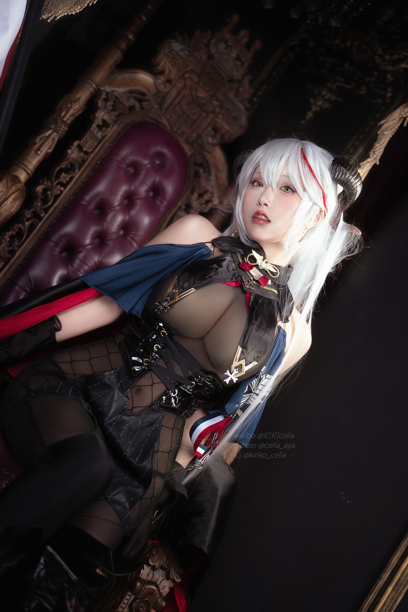 切切Celia 埃吉尔 Aegir Cosplay Azur Lane 写真 32P+2V插图8