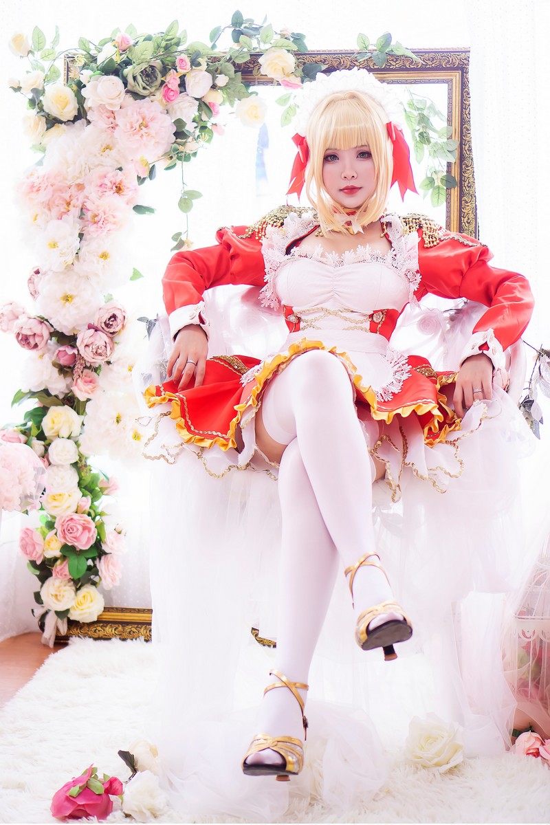 Hana Bunny Nero 女仆 Cosplay写真｜Fate Nero Maid 高清图片合集[18P-23M]插图1