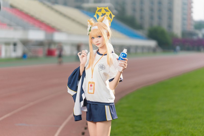 艾西Aiwest 碧蓝档案伊落玛丽体操服Cosplay写真图集 高清美图 44P (178MB)插图3