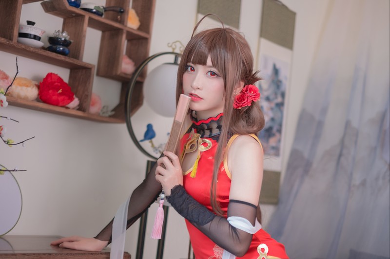 星野Saori DSR-50 红牡丹 Cosplay 少女前线角色写真【10P-136MB】插图1