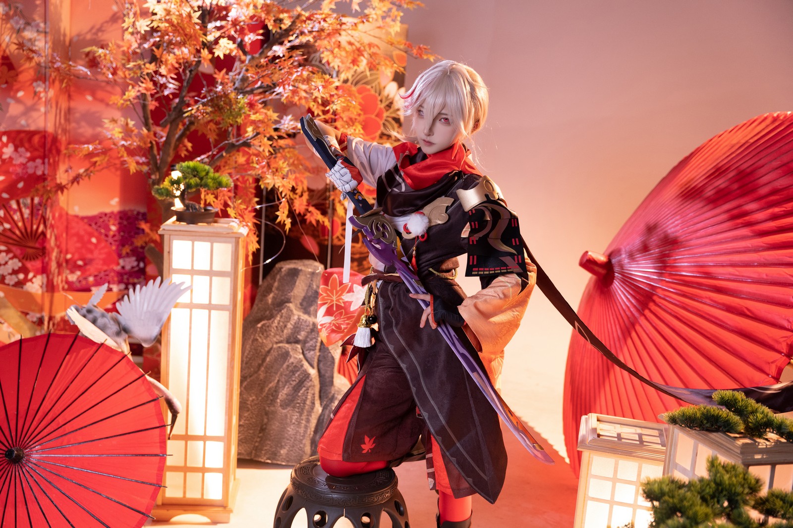 Seya-狮砸 – 原神 枫原万叶 Cosplay 高清写真（9P-88MB）插图2