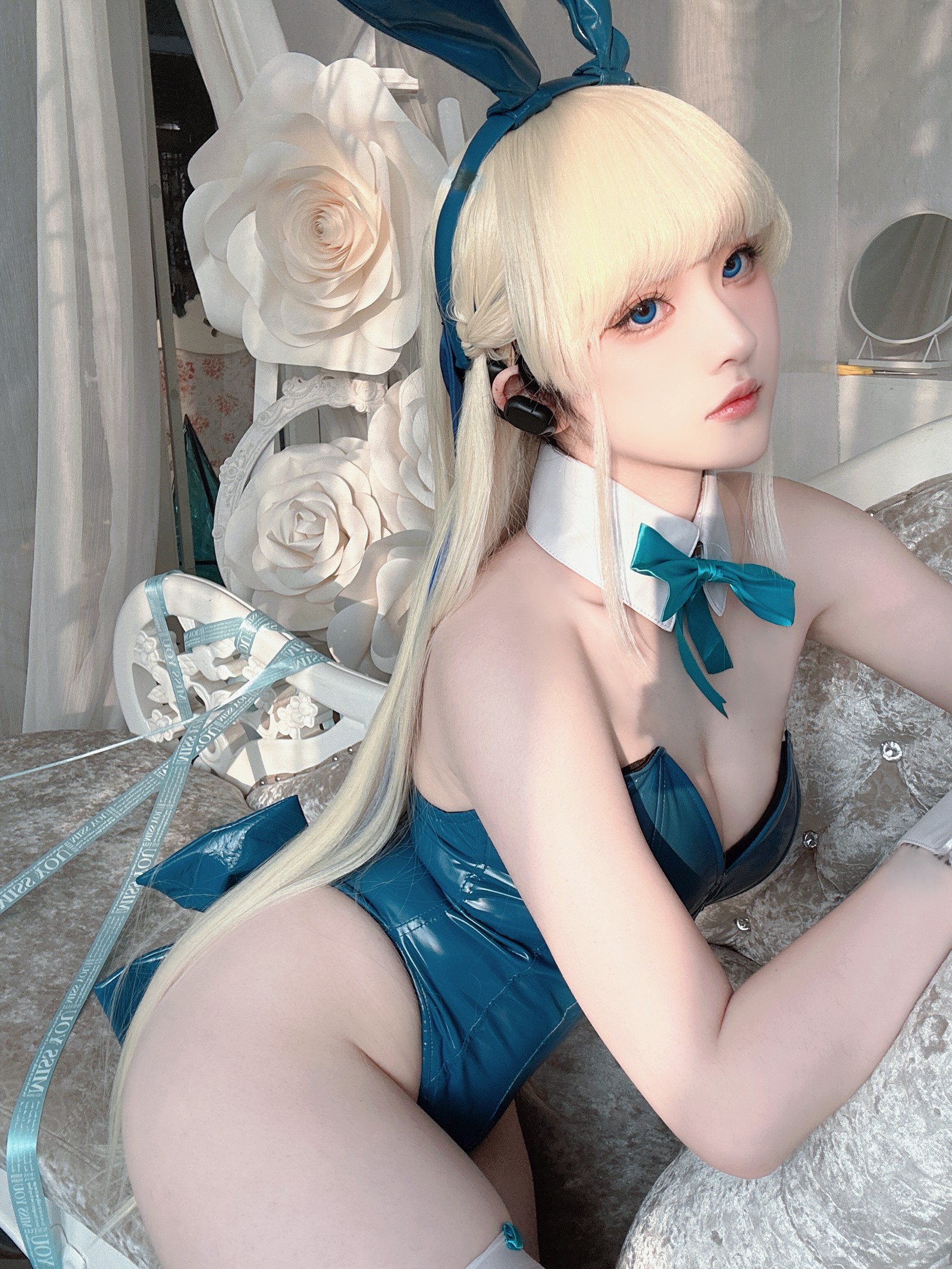 屿鱼 Yuyu Toki × 飛鳥馬トキ 蓝色兔女郎 Cosplay 写真集（45P｜522MB）插图6