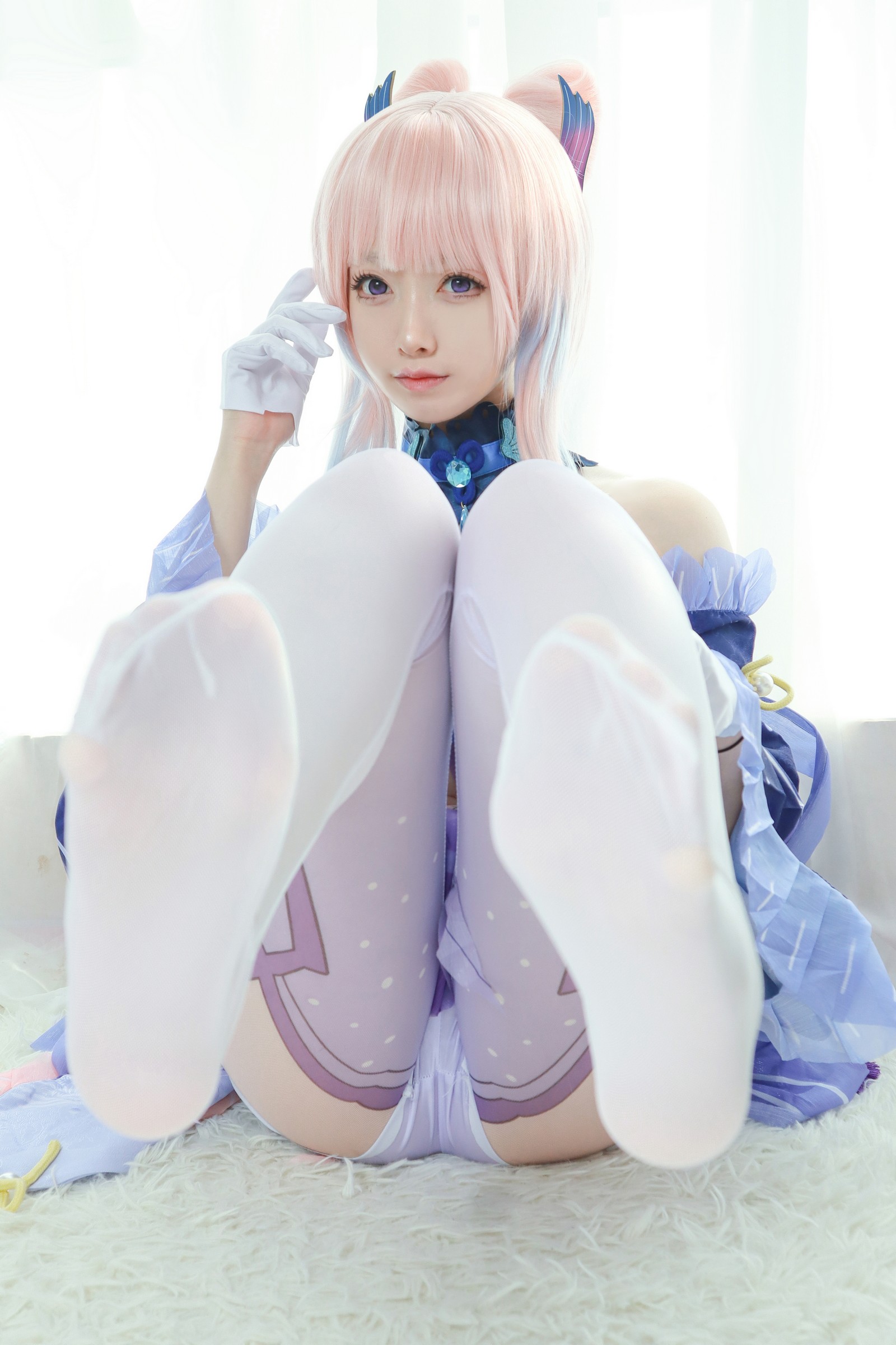 朝霧愛 – 原神 珊瑚宮心海 Cosplay 高清写真集（34P-406.5M）插图3