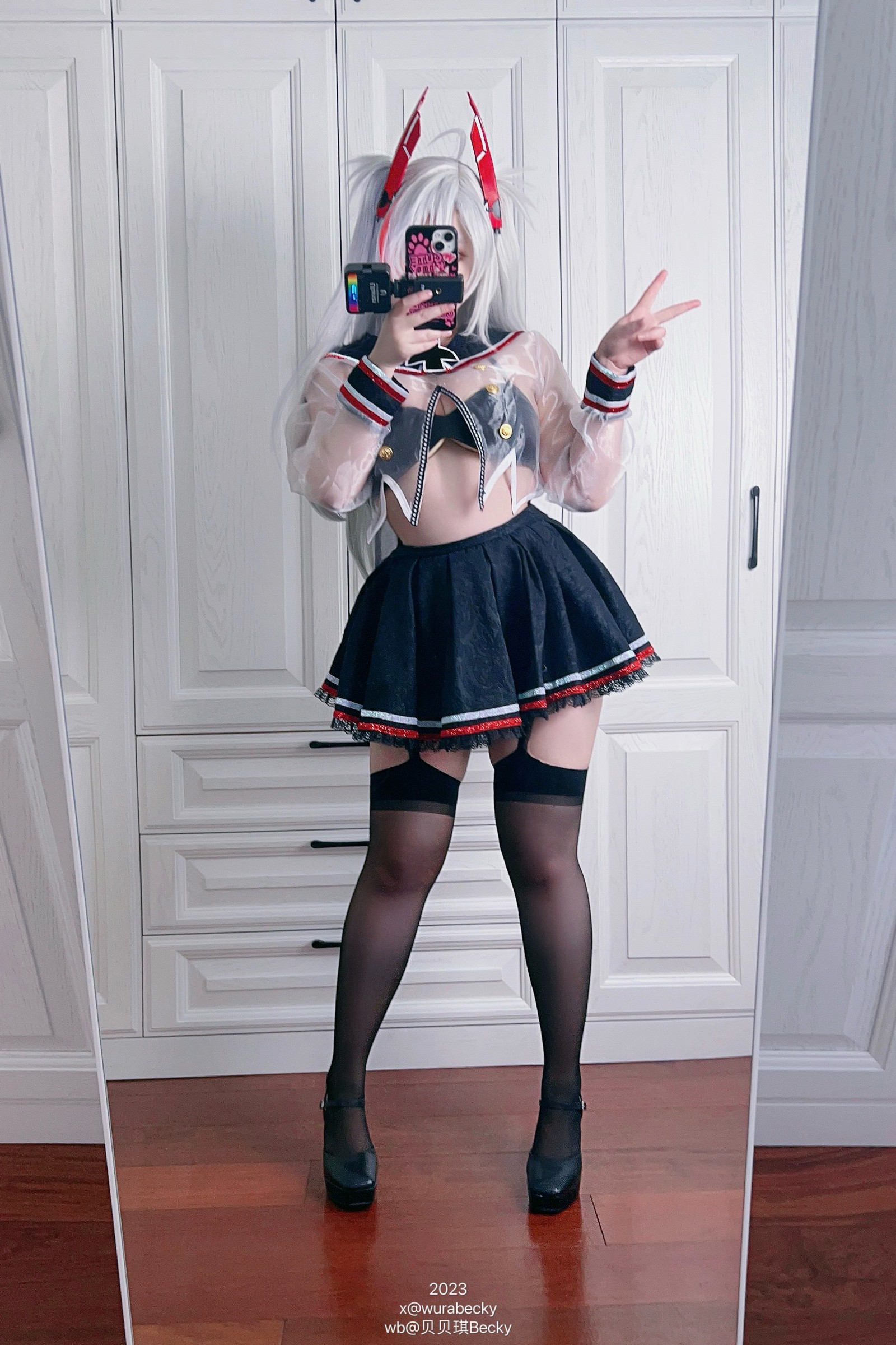 贝贝琪 Becky 欧根亲王 JK 制服 Cosplay 写真集（18P｜102MB）插图1