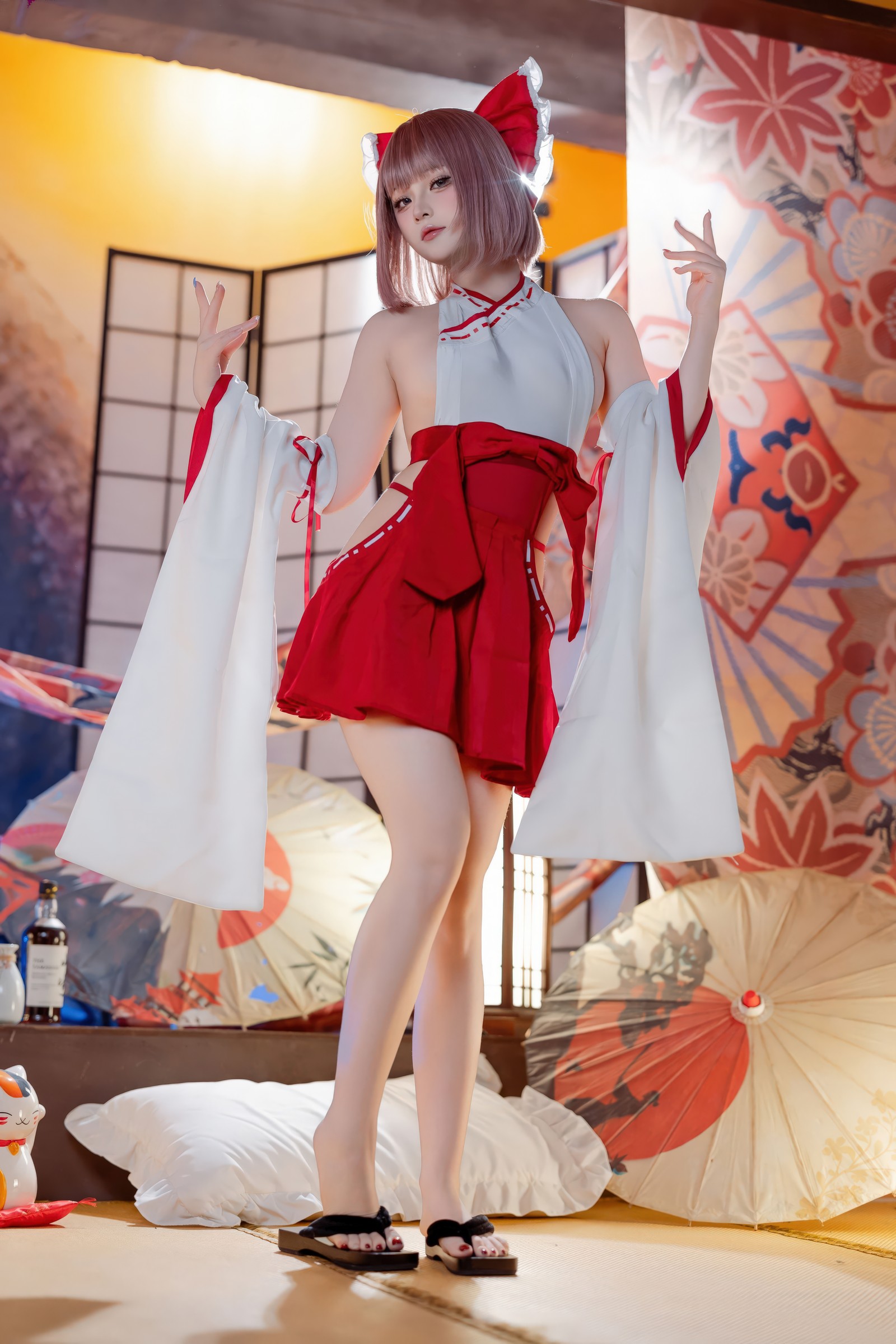 屿鱼 Yuyu 兼职巫女 Cosplay 写真图集（66P｜639MB）插图4