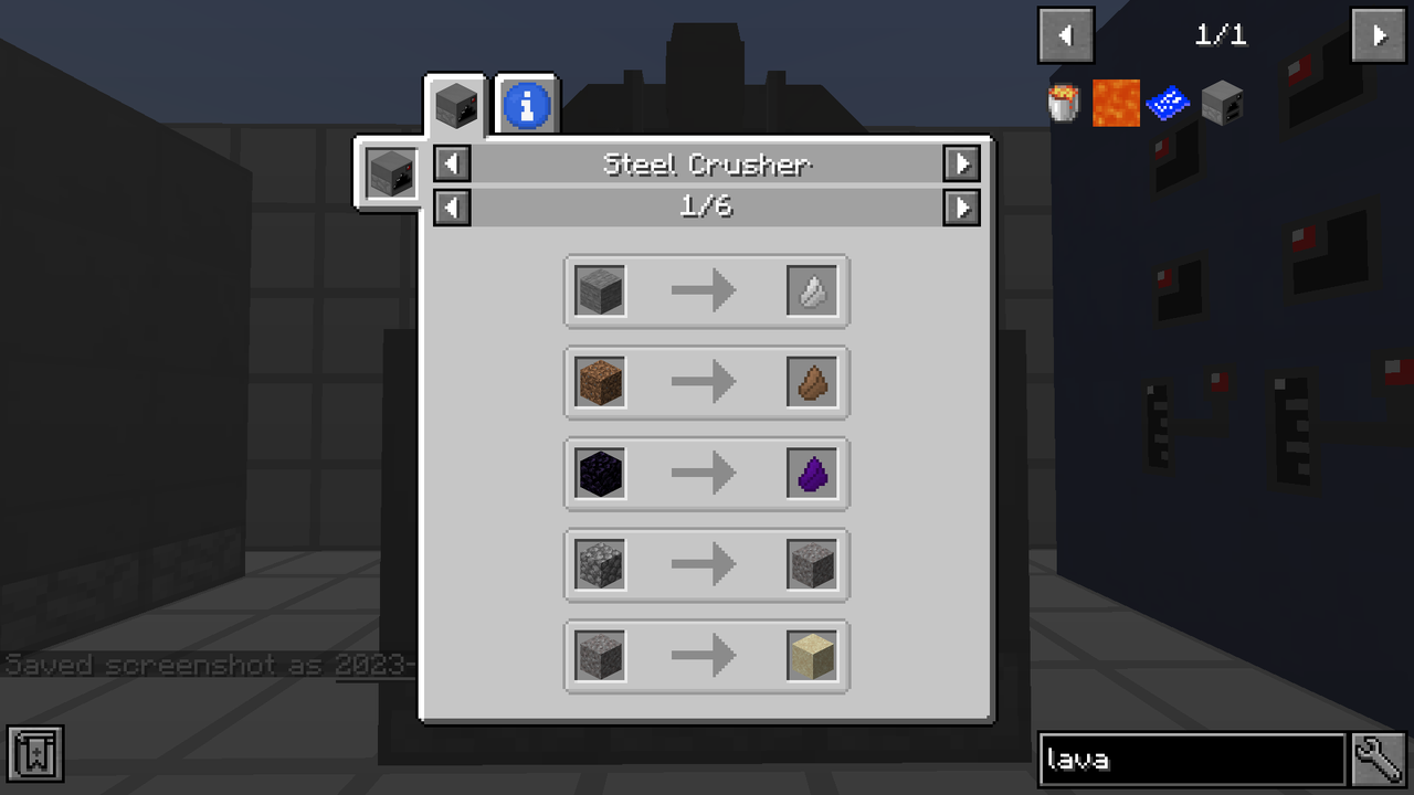 steel crusher recipe