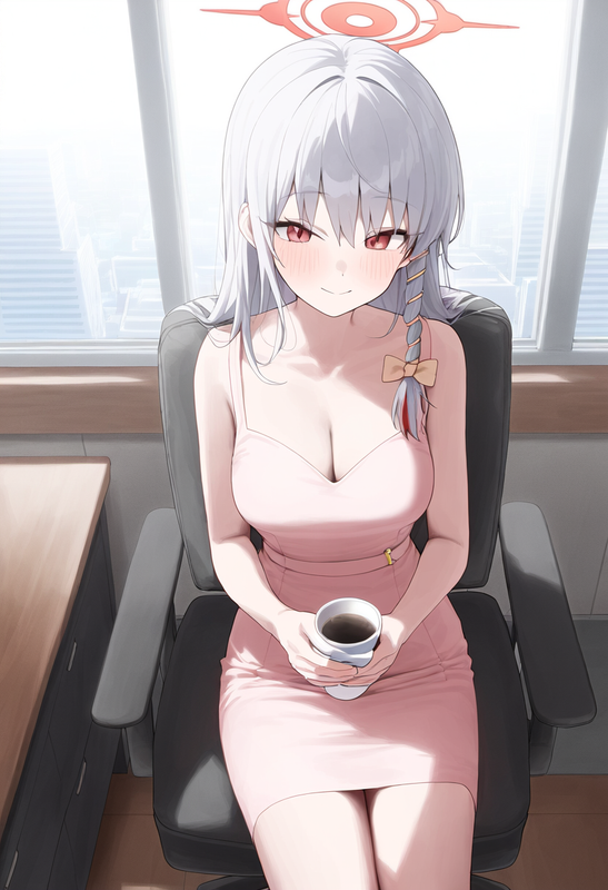 1girl, haruna (blue archive), blue archive, official art, alternate costume, fro s-4077381952