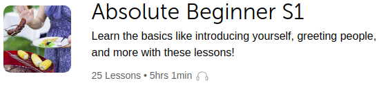 「KoreanClass101➊」Absolute Beginner S1 (Season 1)