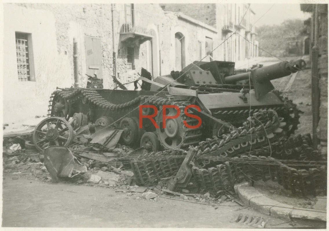 Original WWII GI Snapshot KO’d German Tank Destroyer, Italy