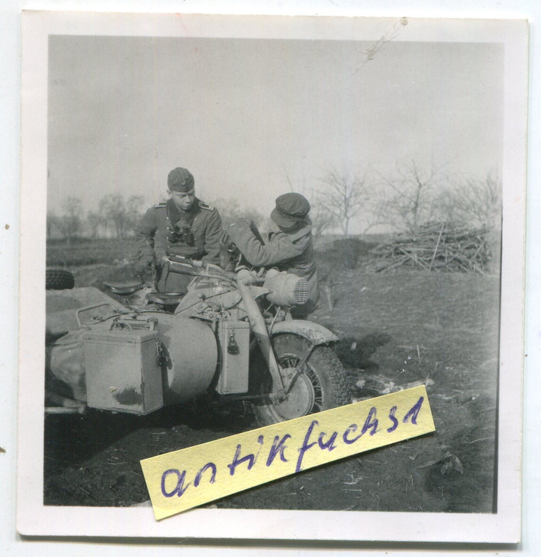 Foto - 2 - schweres Zündapp KS-750 WH-Krad-Gespann in Besarabien 1944