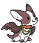 A brown corgi with wings