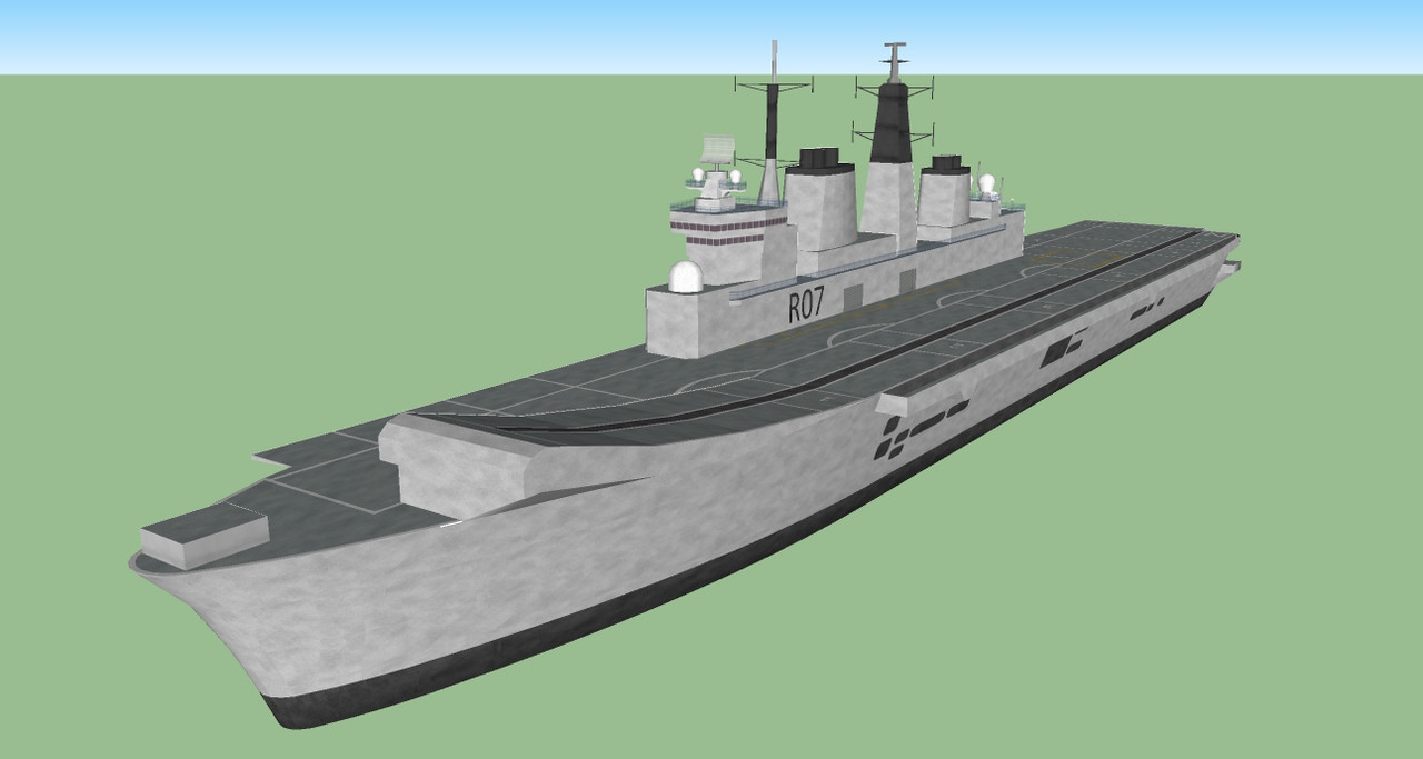 J4M - ROYAL NAVY Ship R-05 HMS Invicible V0100 (Trimble)