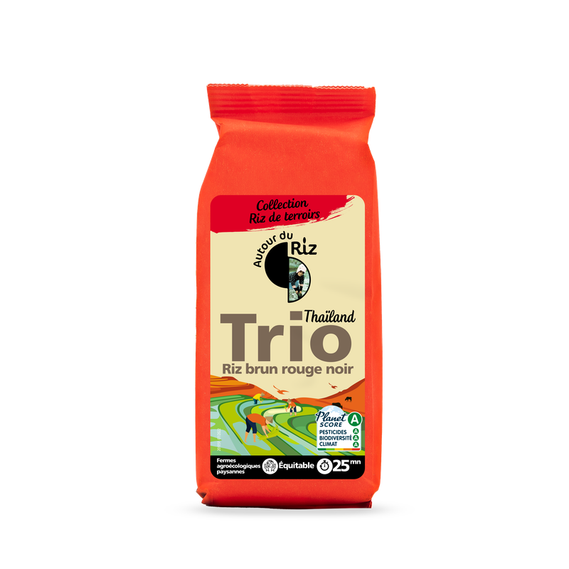 Trio de riz tha&iuml; complet Commerce &eacute;quitable, Autour du Riz, 500g