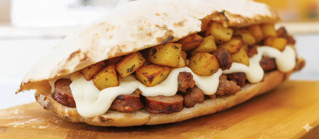 Paposcia patate al forno salsiccia