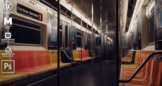 Creating a metro train interior in Unreal Engine 5