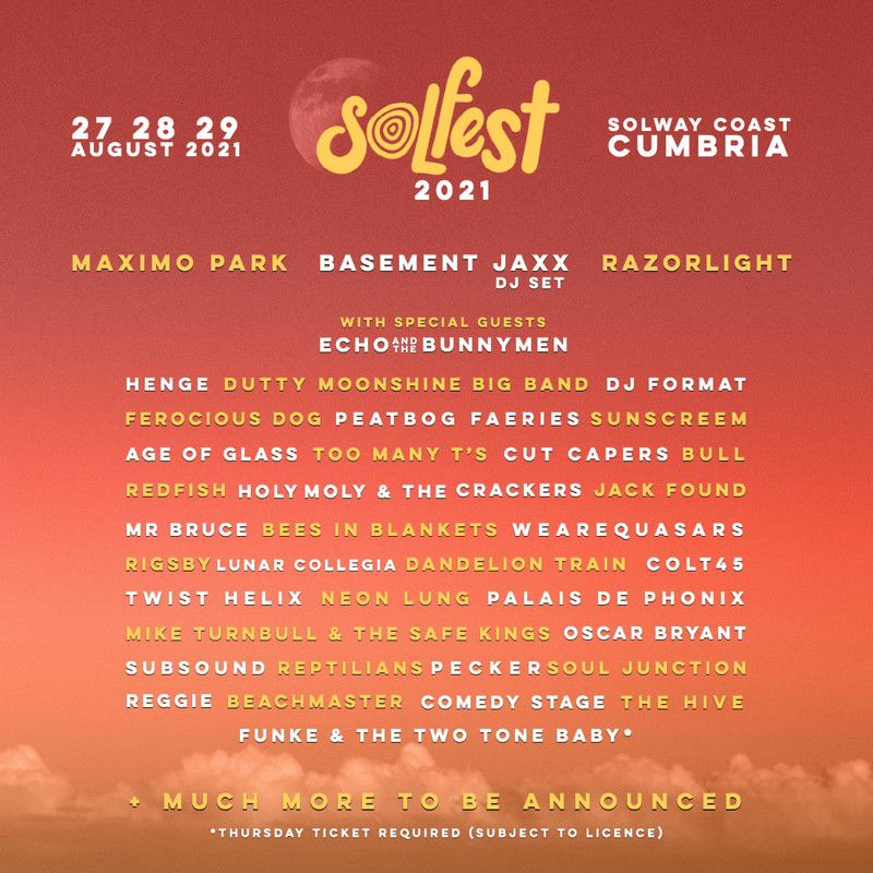 Solfest festival 2021 Tickets & Line Up Skiddle