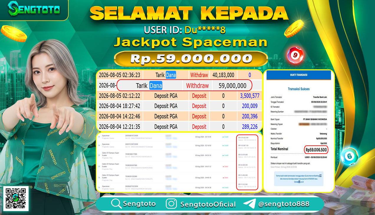 BUKTI PEMBAYARAN SLOT SPACEMAN