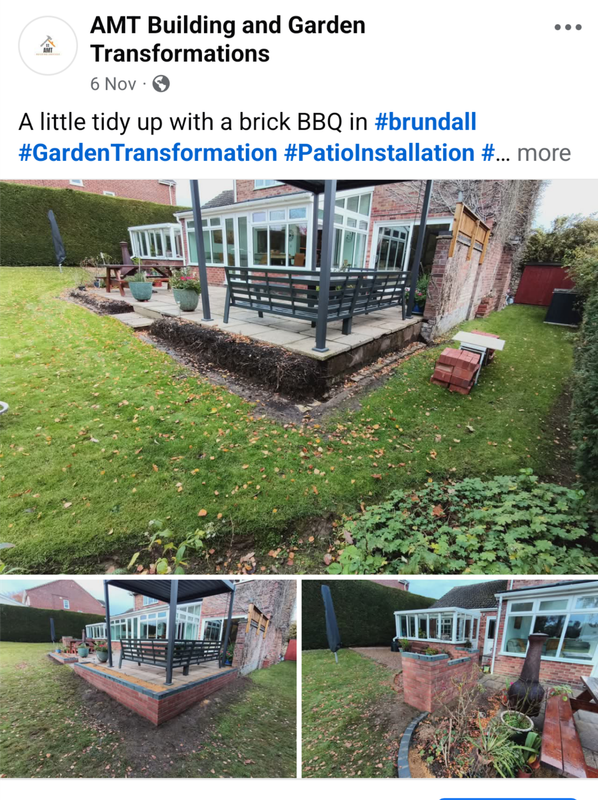 retaining brickwall BBQ brundall norwich landscaping
