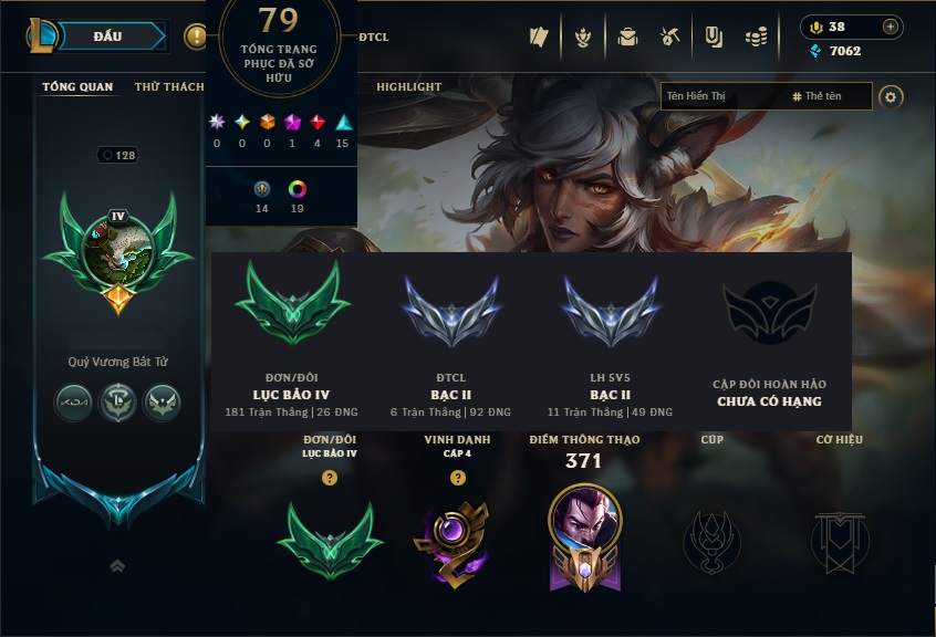 Acc LMHT # - Khung Lục Bảo