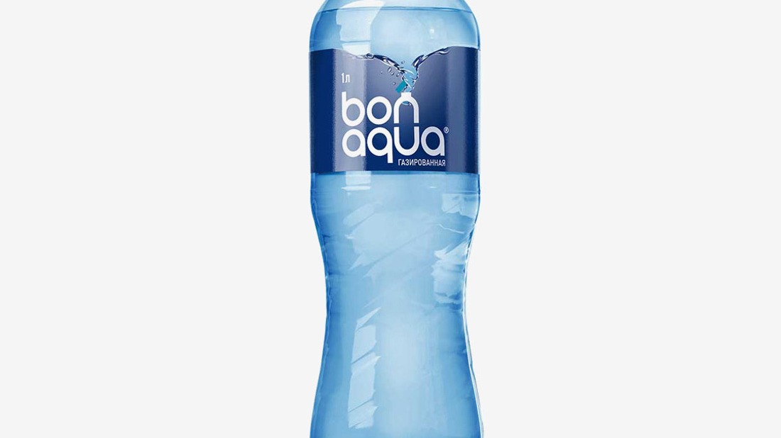 Вода газированная bonaqua 1 л
