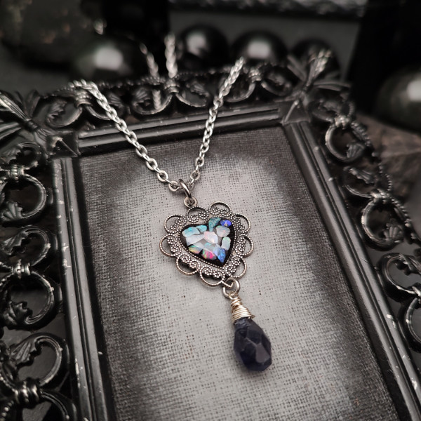 Opal Mosaic Heart