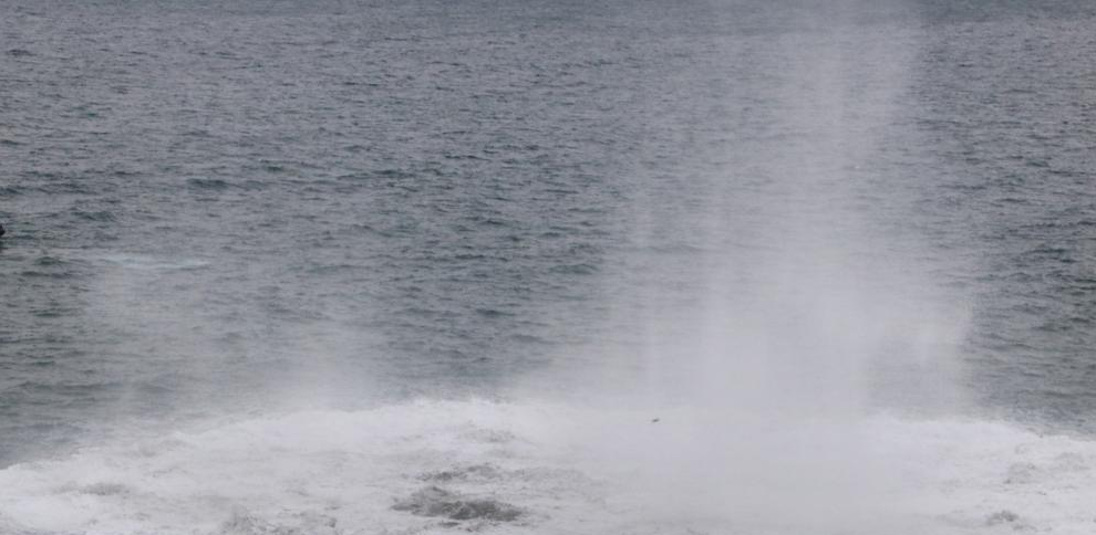 Momento de la explosión de la mina en Roses. ACN