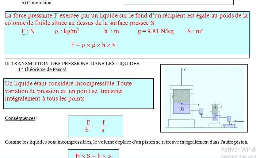 Cours physique chimie