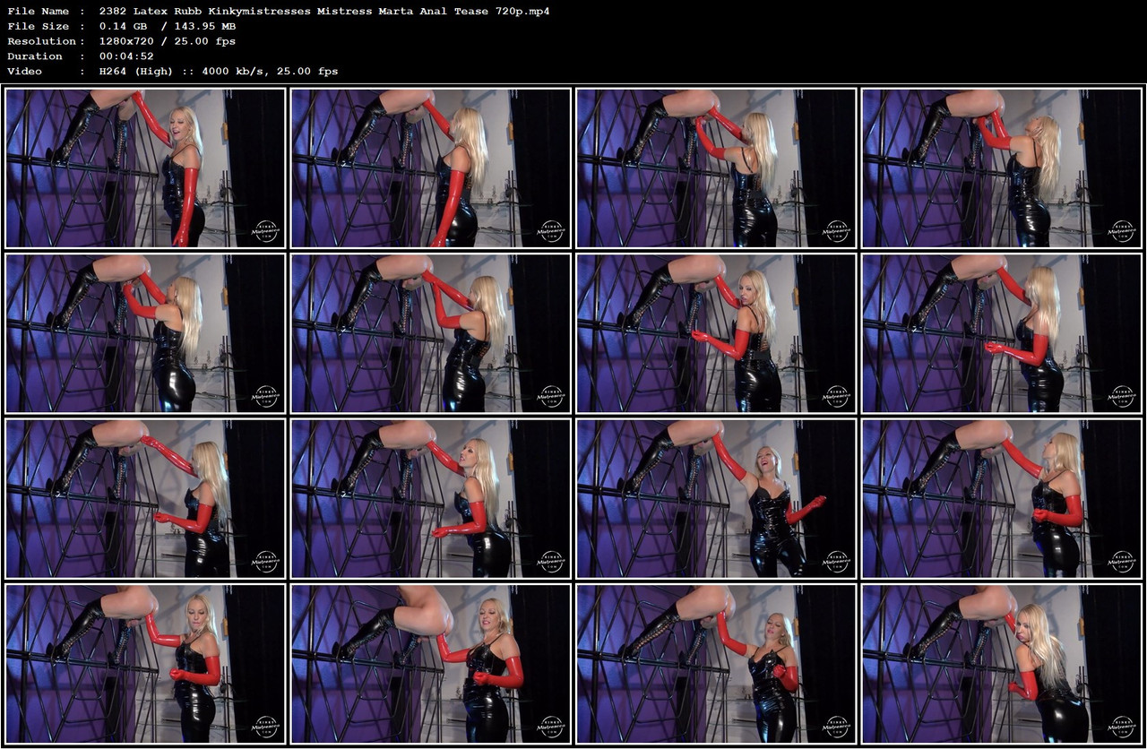 2382 Latex Rubb Kinkymistresses Mistress Marta Anal Tease 720p mp4