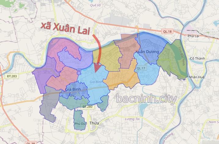 Bản đồ quy hoạch sử dụng đất xã Xuân Lai, huyện Gia Bình, Bắc Ninh đến năm 2030 (đã phê duyệt)