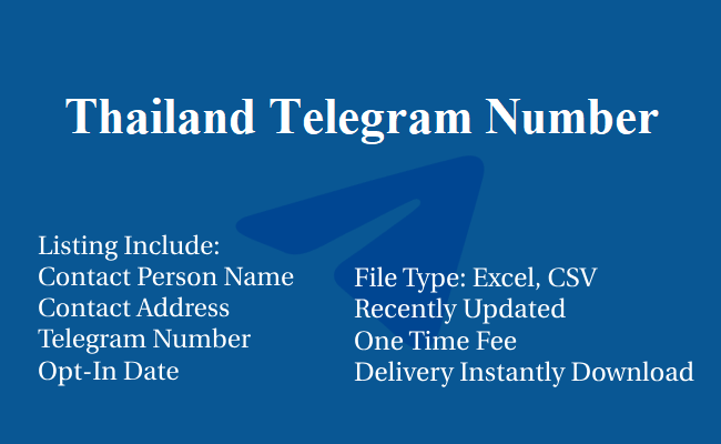 Thailand Telegram Number