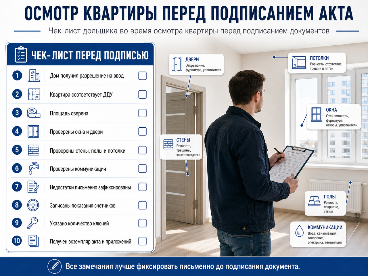 Акт приема-передачи квартиры по ДДУ в 2026 году: полный гайд для дольщиков с учётом новых законов