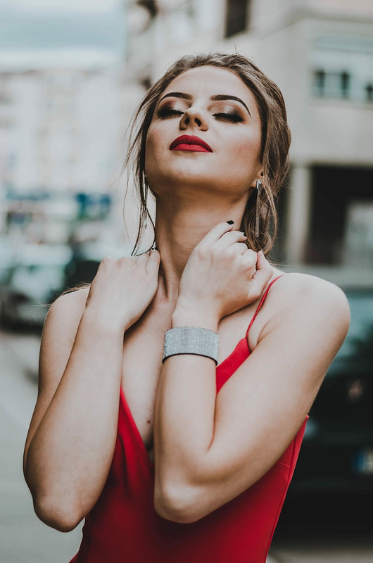 woman female arm pose