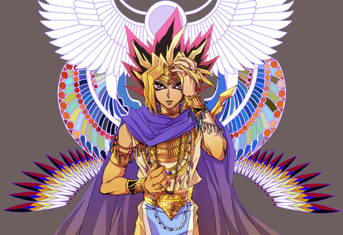 Hình vẽ Atemu (Yami Yugi) bộ YugiOh (vua trò chơi) 1_Atemp_71