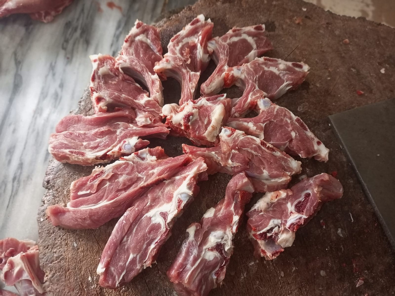 Fresh Cut Mutton Rib Chops