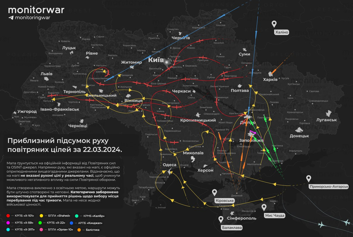 2024_03_22 - Map of Russian missiles routes (monitoringwar-7759 OR milinfolive-118787)