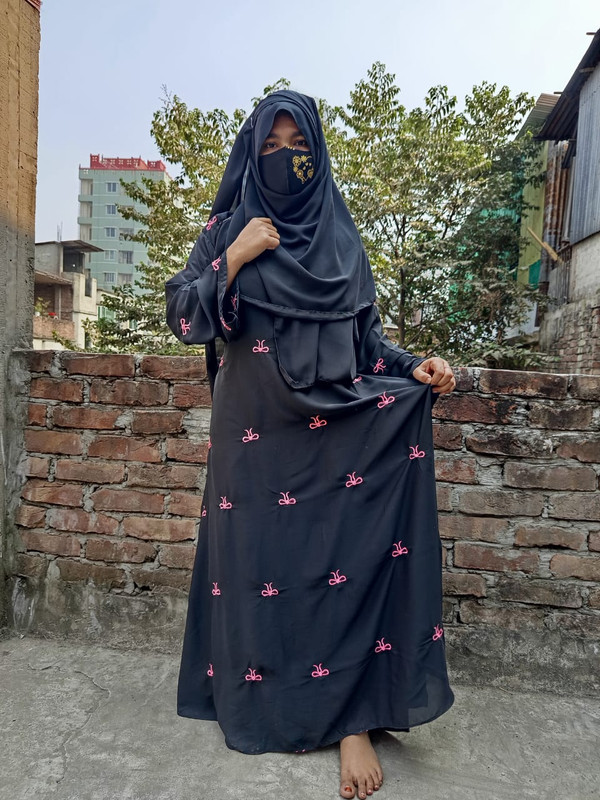 ওয়ান পার্ট বোরকা ক্রিম কালার হিজাব