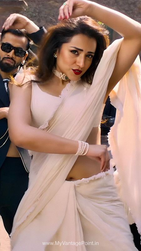 gorgeous-south-actress-trisha-krishnan-in-saree-in-sugar-baby-song-from-thug-life-2025