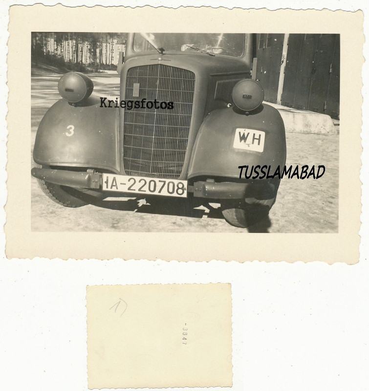 Militär Auto Kfz Pkw siehe Technik Wehrmacht Num