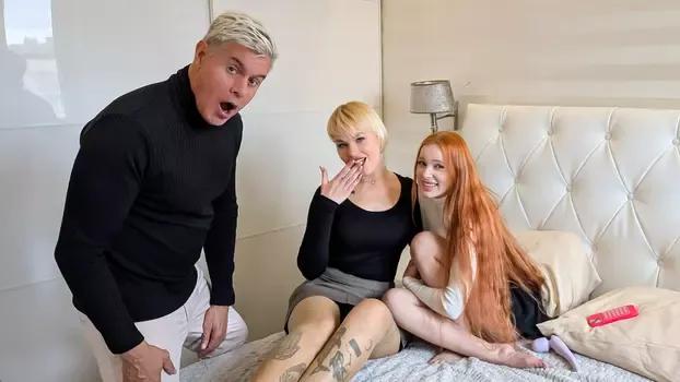 ImmoralLive - Megan Murkovski - Greta Foss Arranges For Shy Stepsister Megan Longoria To Lose Her Virginity To Her Neighbor